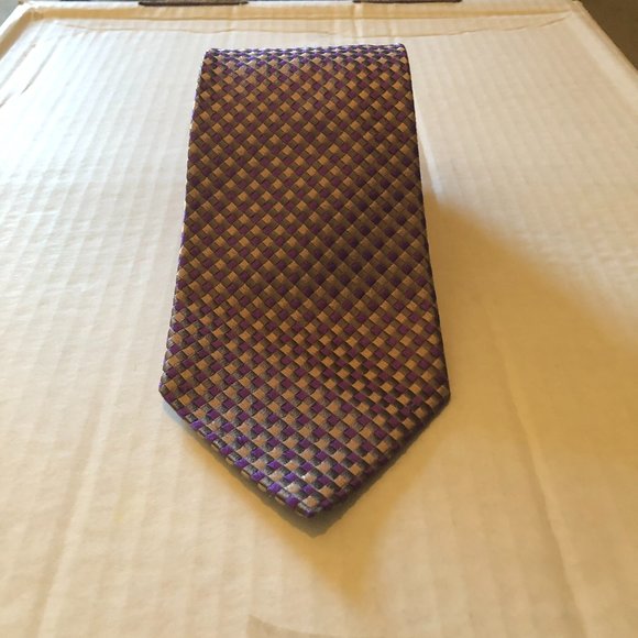 Charvet Other - Vintage Charvet Lavender Geometric Tie - Made in France